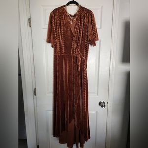 Plus size wrap dress